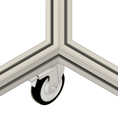 31-SPD5-7 MODULAR SOLUTIONS CASTER<br>5" SWIVEL TOP PLATE W/LOCK & HARDWARE